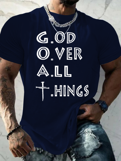  GOAT Jesus God Christian Cotton T-Shirt