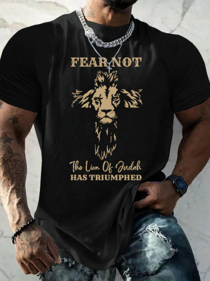 Fear Not Jesus God Christian Cotton T-Shirt