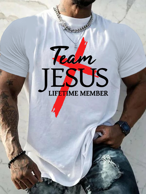 Team Jesus Jesus God Christian Cotton T-Shirt