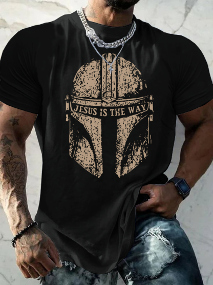 Jesus Is The Way Jesus God Christian Cotton T-Shirt