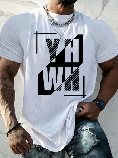 YHWH God Yahweh - Judah-Lion-Yahweh Jesus God Christian Cotton T-Shirt
