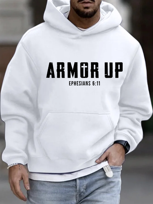 Armor Up Christian Cotton Hoodie