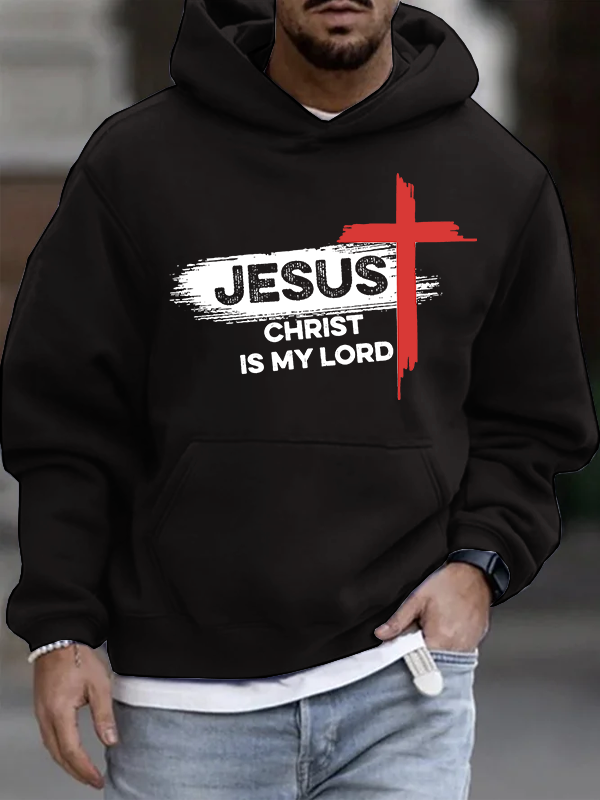 Jesus Christ Is My Lord Christian Cotton Hoodie