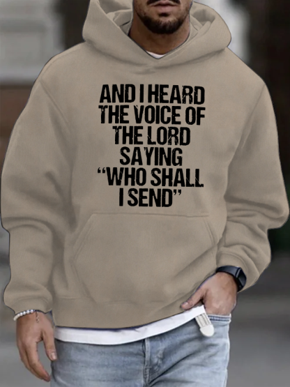 Send Me Isaiah 6:8 Christian Cotton Hoodie