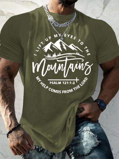 Faith Print Jesus God Christian Cotton T-Shirt