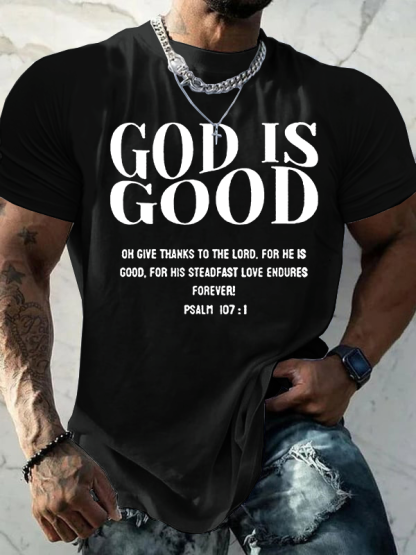 God Is Good Jesus God Christian Cotton T-Shirt