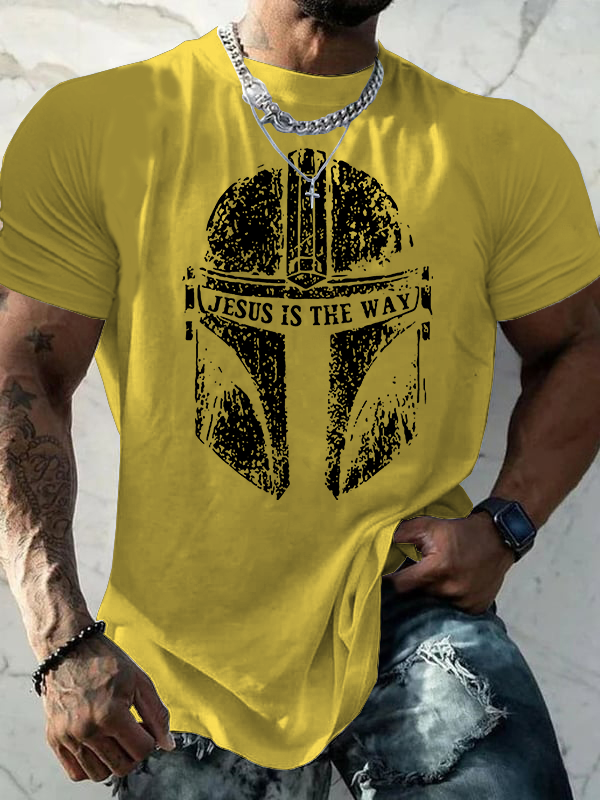 Jesus Is The Way Jesus God Christian Cotton T-Shirt