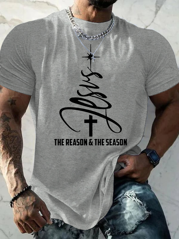 The Reason & The Season Jesus God Christian Cotton T-Shirt