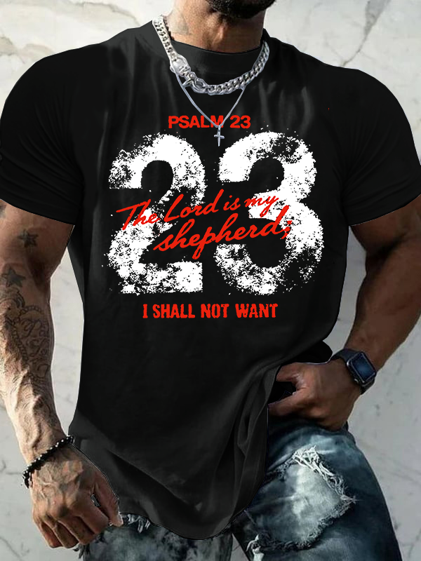 Man Of God Husband Dad Jesus God Christian Cotton T-Shirt