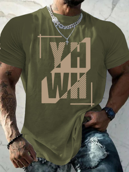 YHWH God Yahweh - Judah-Lion-Yahweh Jesus God Christian Cotton T-Shirt