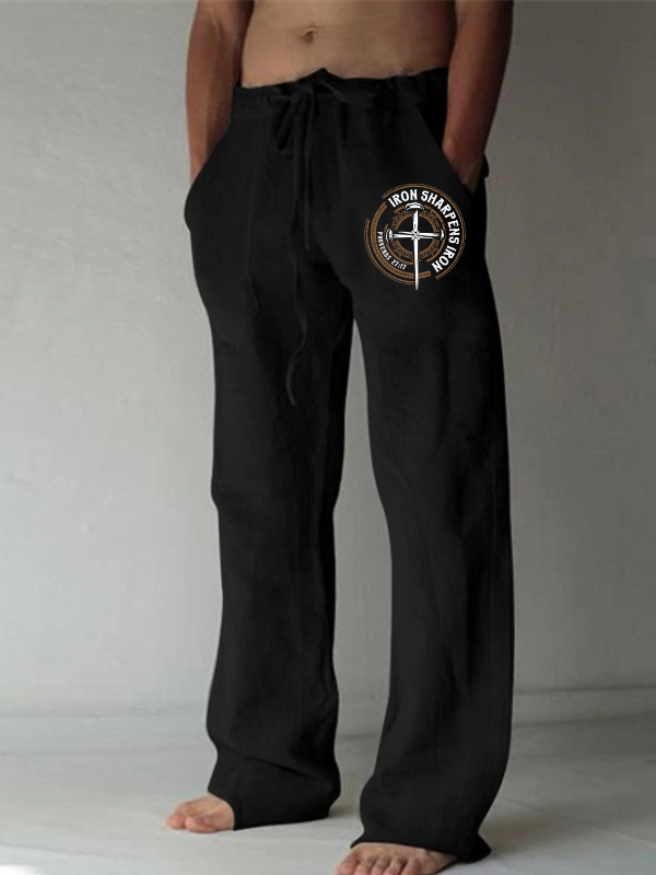 Iron Sharpens Iron - Proverbs 27:17 Christian Beach Pants
