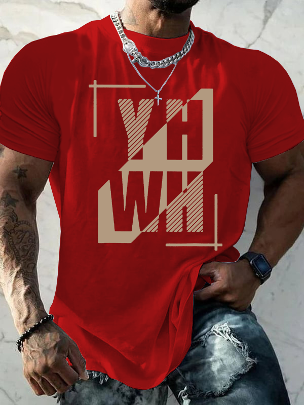 YHWH God Yahweh - Judah-Lion-Yahweh Jesus God Christian Cotton T-Shirt