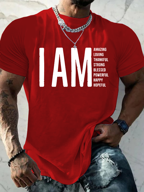 I AM Jesus God Christian Cotton T-Shirt