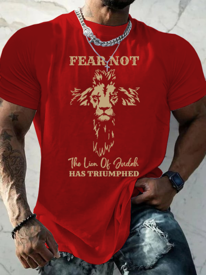 Fear Not Jesus God Christian Cotton T-Shirt