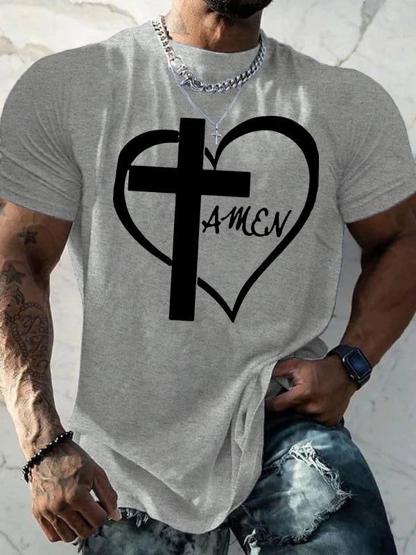 AMEN Cross Christian Cotton T-Shirt