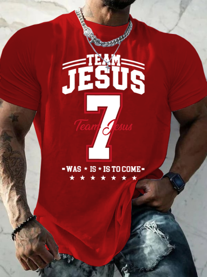 Team Jesus Jesus God Christian Cotton T-Shirt