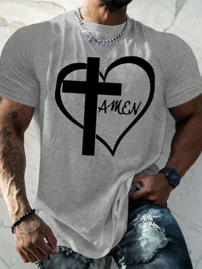 AMEN Cross Christian Cotton T-Shirt