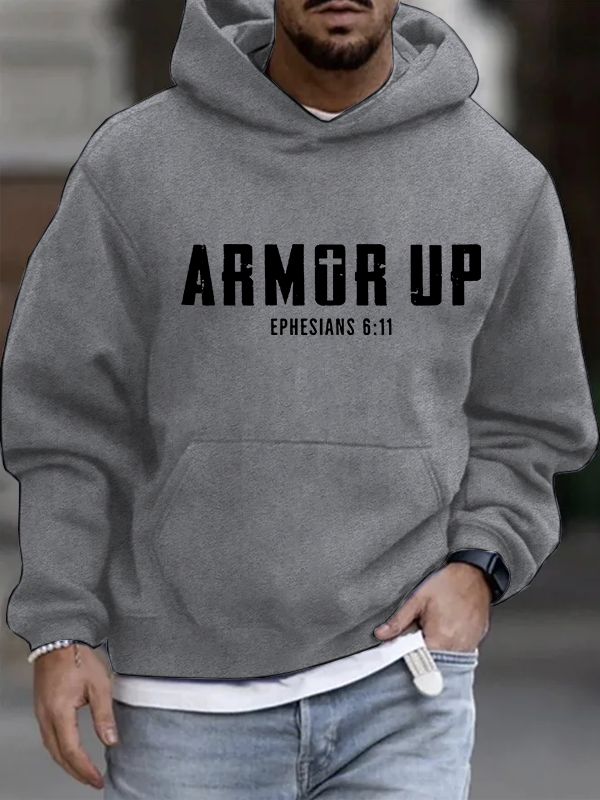 Armor Up Christian Cotton Hoodie