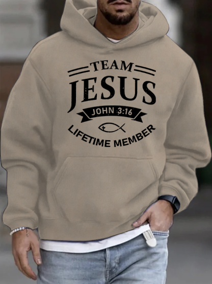 Jesus Team Christian Cotton Hoodie