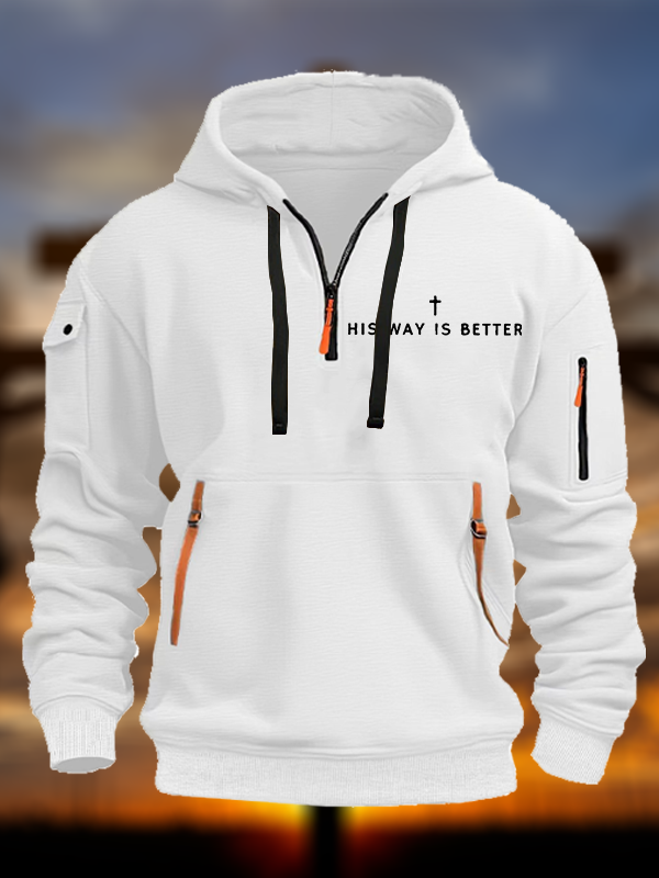 His Way Is Better Cross Jesus God Christian Zipper Hoodies