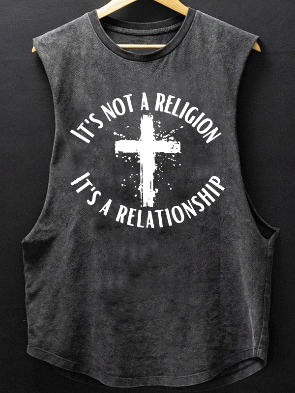 It's Not A Religion It's A Relationship Christian Washed Tank