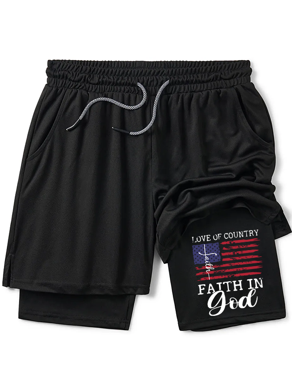 Faith In God Christian Performance Shorts