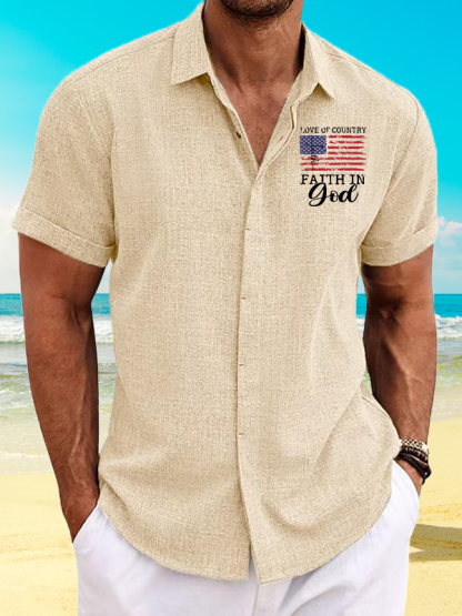 Faith In God Jesus God Christian Short Sleeve Shirt