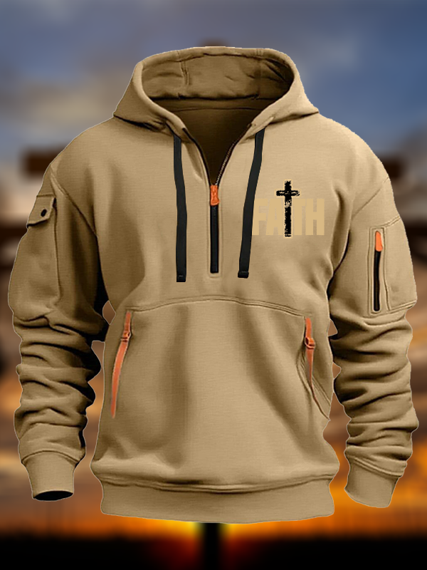 Faith Cross Jesus God Christian Zipper Hoodies