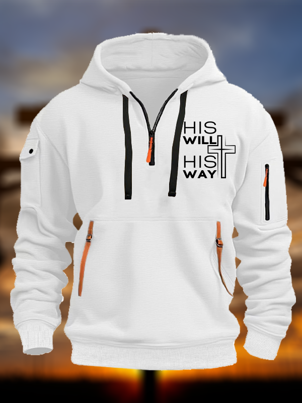 His Will His Way Jesus God Christian Zipper Hoodies