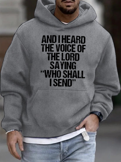 Send Me Isaiah 6:8 Christian Cotton Hoodie