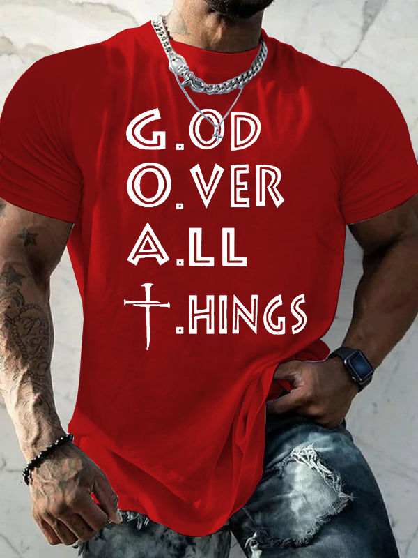  GOAT Jesus God Christian Cotton T-Shirt