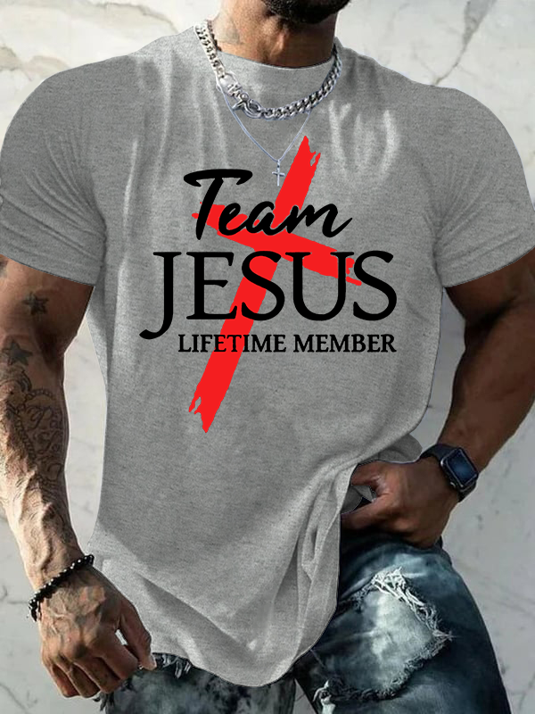 Team Jesus Jesus God Christian Cotton T-Shirt