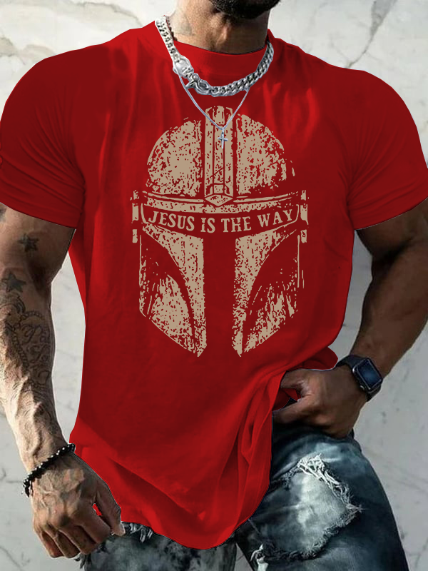 Jesus Is The Way Jesus God Christian Cotton T-Shirt