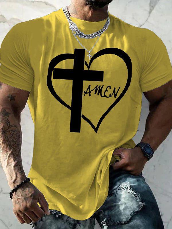 AMEN Cross Christian Cotton T-Shirt