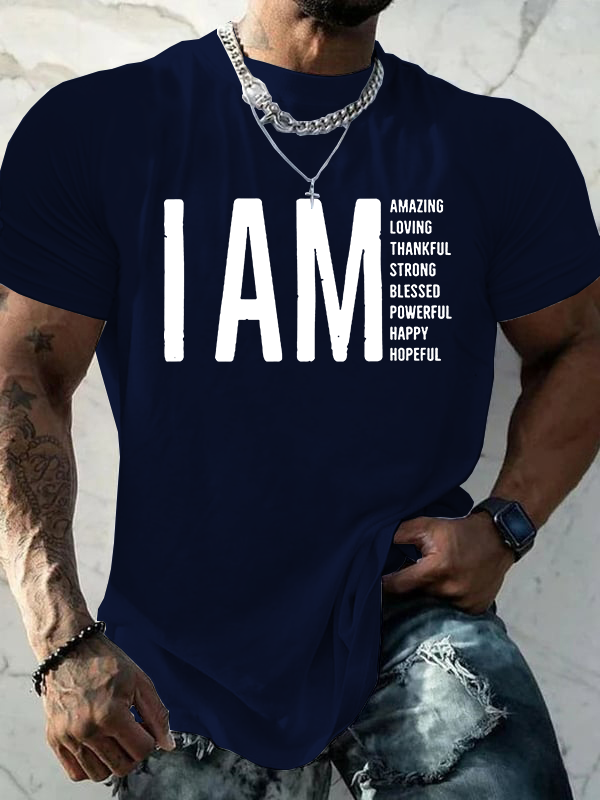 I AM Jesus God Christian Cotton T-Shirt