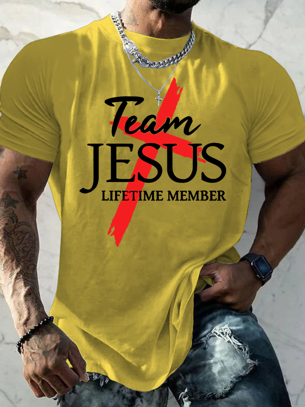 Team Jesus Jesus God Christian Cotton T-Shirt