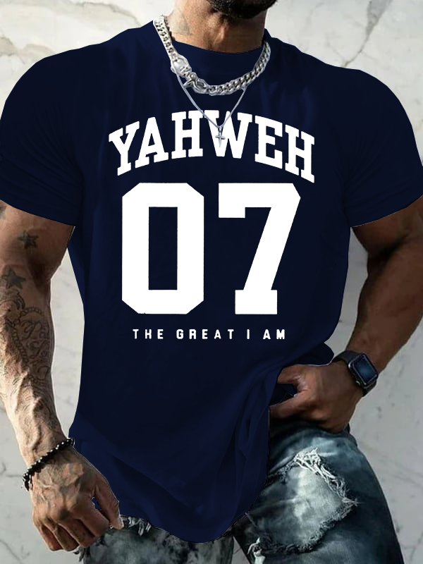 The Great I Am Jesus God Christian Cotton T-Shirt