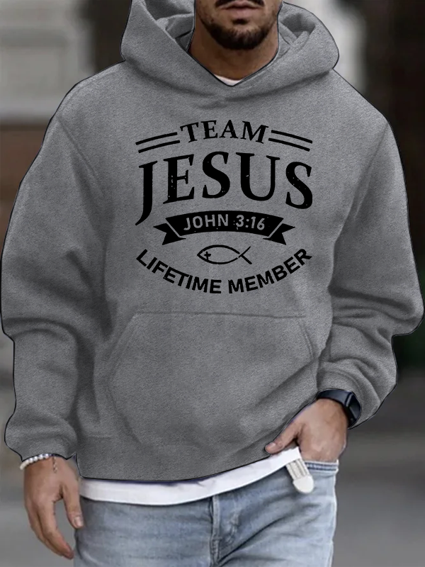 Jesus Team Christian Cotton Hoodie
