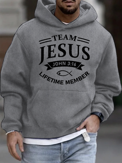 Jesus Team Christian Cotton Hoodie