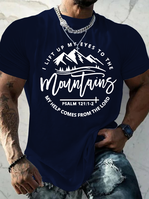 Faith Print Jesus God Christian Cotton T-Shirt