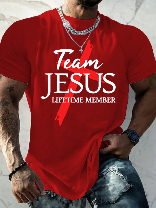 Team Jesus Jesus God Christian Cotton T-Shirt