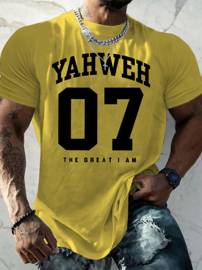 The Great I Am Jesus God Christian Cotton T-Shirt