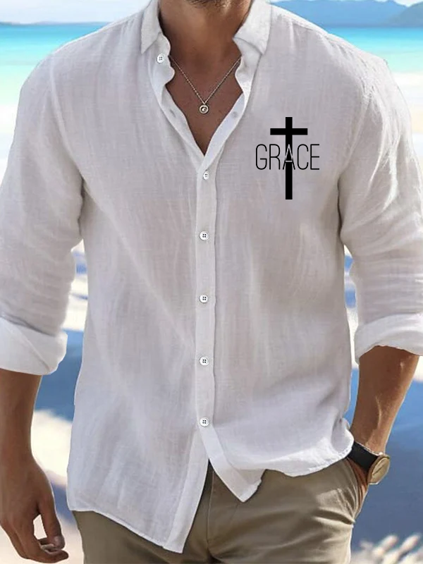 Grace Cross Christian Resort Casual Shirt