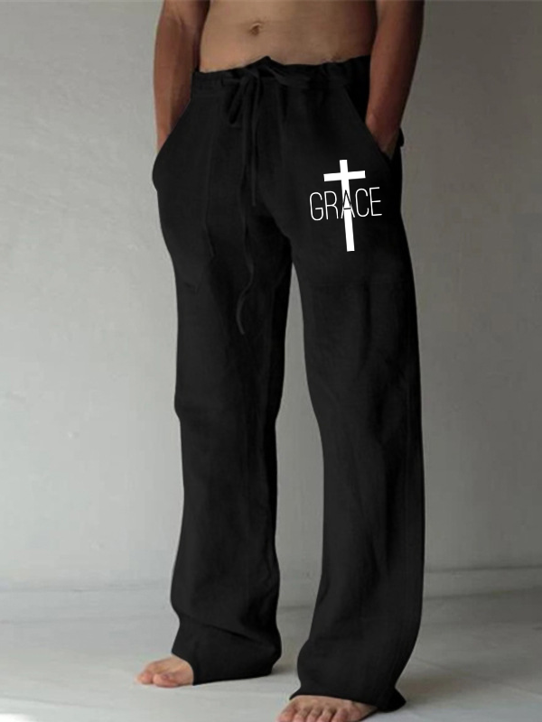 Grace Cross  Christian Beach Pants