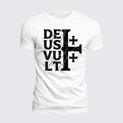 [Copy]Deus Vult Jesus God Christian  – Luxe Mercerized Interlock Cotton Tee
