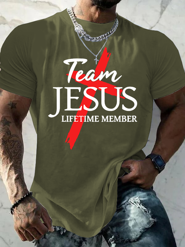 Team Jesus Jesus God Christian Cotton T-Shirt
