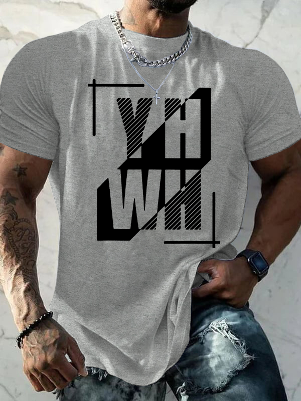 YHWH God Yahweh - Judah-Lion-Yahweh Jesus God Christian Cotton T-Shirt