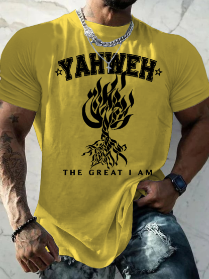 YAHWEH Jesus God Christian Cotton T-Shirt