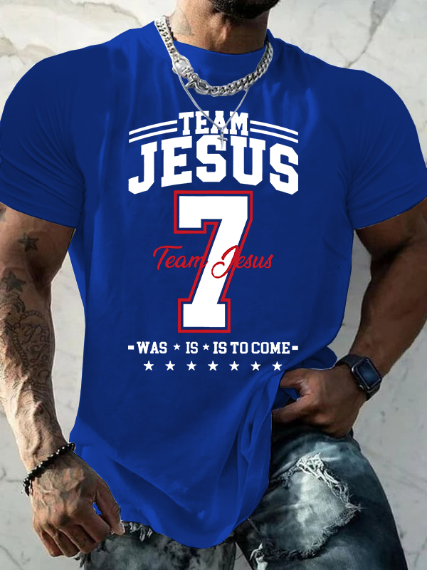 Team Jesus Jesus God Christian Cotton T-Shirt