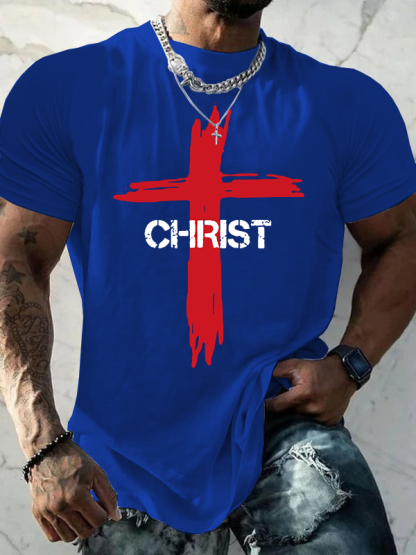 Christ Cross Christian Cotton T-Shirt